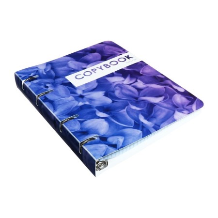 Notebook on A5 80 rings in Calligrata Coopybook. Very Peri, plastic cover, offset block-3