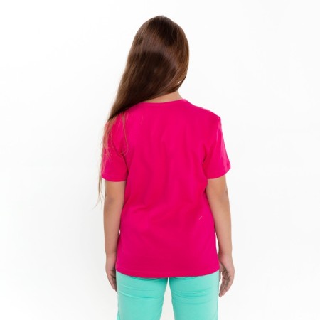 T -shirt for girls, raspberry color, height 152 cm-2