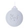 Christmas tree decoration for coloring "Face" 4 pcs., Brush