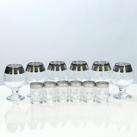 Mini-bar 12 Cognac items, engraving 350/50 ml-1
