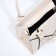 Bag Female Tout with zipper, white color