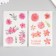 Stick paper "Fragrant flowers" set of 6 sheets 18.6x10 cm