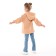 Sweatshirt for girls, sandy color, height 110 cm