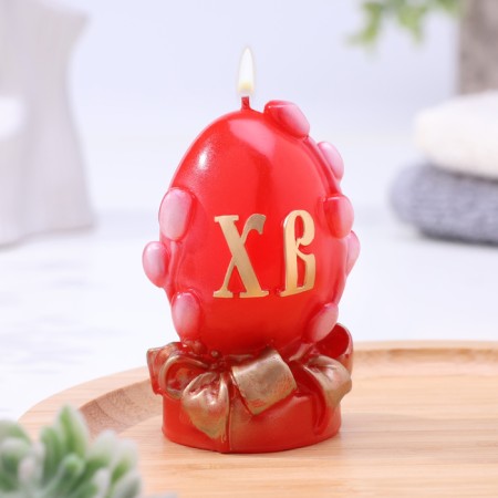 Decorative candle "Easter egg with a verba" small