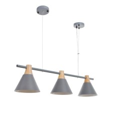 Chandelier 1066/3gr E27 60W gray 90x20x90 cm Bayerlux