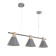 Chandelier 1066/3gr E27 60W gray 90x20x90 cm Bayerlux
