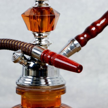 Hookah "metin", 28 cm, 1 pipe, coffee color-4
