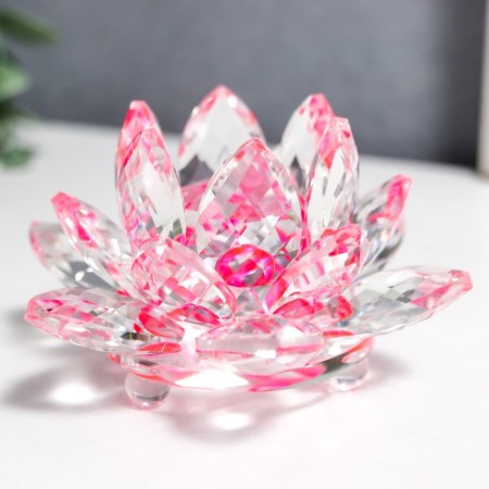Souvenir glass "Lotus Rainbow Tourmaline" D-8.5 cm-1