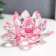 Souvenir glass "Lotus Rainbow Tourmaline" D-8.5 cm