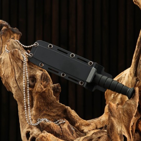 Tourist knife "Mosquito" steel - 420, handle - wood, 12 cm-3
