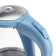 Electric kettle Energy E-279, glass, 1.5 l, 2200 watts, blue