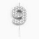 Candle in the cake on the skewer "Sot", the number 9, 7 cm, silver