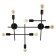 Cauline Standard 7x40W E27 Black 68x62 cm Bayerlux