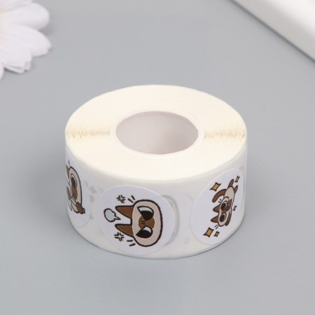 Stick Paper "Siamese cats" d = 2.5 cm 500 pcs in a roll 3x5x5.5 cm-2