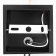 Sconces "man" E27 40W black 11x17x19 cm