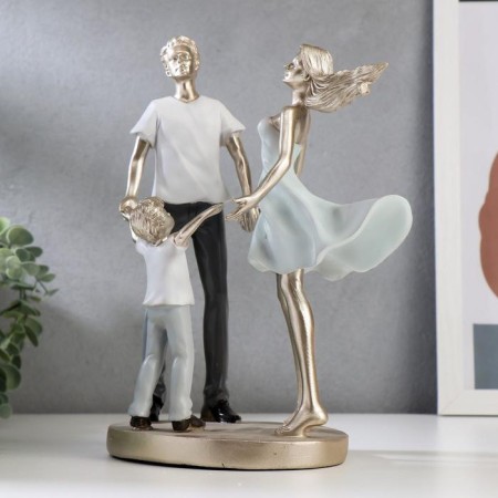 Souvenir Polystone "Family Round dance" 24.5x18.5x12 cm-3