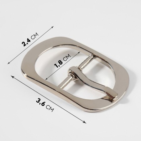 A belt buckle, 3.6 × 2.4 cm, 18 mm, silver color-2