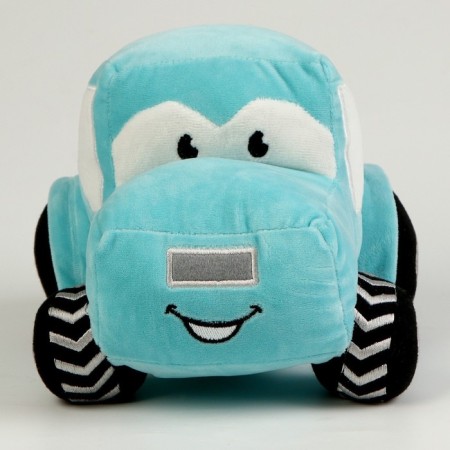 Soft toy tractor, blue color-4