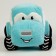 Soft toy tractor, blue color