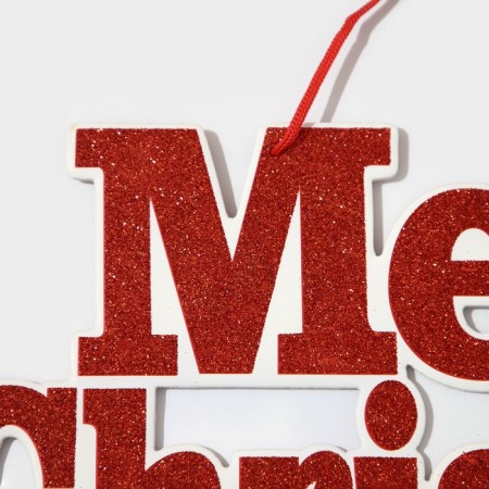 Decorative decoration (suspension) "Mery Christmas" 18.7x45 cm-3