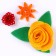 Set for creativity: Decor made of felt and a set of beads "Flower pleasure"