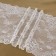 Lace elastic fabric, 240 mm × 2.7 ± 0.5 m, white color