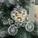 Decoration Christmas tree "carriage" shine 11x12 cm, transparent