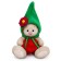 Soft toy "Bunny mi in a green cap", 15 cm