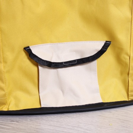 Animal aviary, tent, round, 90 x 55 cm, yellow-7