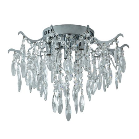 Crystal Crystal Economic light 15544/5+5cr+CL WTLED, 5X40W, E14, 35x53x53 cm, chromium color