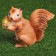 Garden figure "Squirrel" 24x13x27cm mix