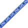 The two -layer collar with the fastx "Bones and legs", 30 x 1 cm, blue