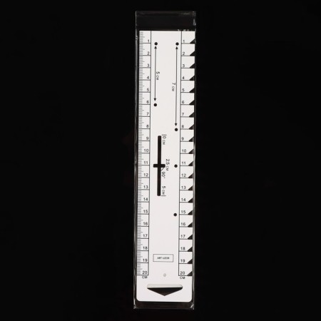 Line for marking and measurement, 22.2 × 4.5 cm, thickness 1 mm, white color-2