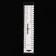 Line for marking and measurement, 22.2 × 4.5 cm, thickness 1 mm, white color