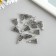 Decor for creativity Metal "Brush" silver 2x1.2 cm
