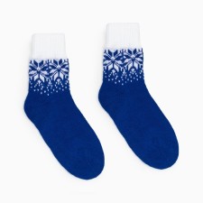 Women's socks, blue color, size 23-25