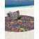Pareo and beach rug "Multi -colored tulips", d = 150 cm