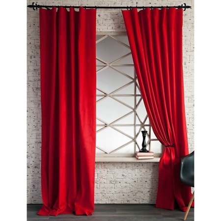 Set of curtains "Billy", 170 x 270 cm - 2 pcs., Red