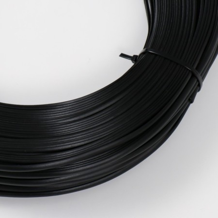 Rang artificial smooth 7 mm 100 m semi -pipe (black)-1