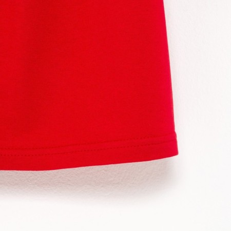 Платье для девочки с рюшей KAFTAN "Basic line", размер 32 (110-116), цвет красный-8