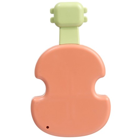 The rattle "Guitar", 12 cm, orange color, crush me-3