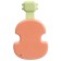 The rattle "Guitar", 12 cm, orange color, crush me