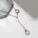Coop Xuping rings with beads, white color in silver, 40 cm