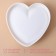 Form for baking and mousse desserts Konfinetta "Heart", silicone, 15.5 × 15.5 × 5.5 cm, white color