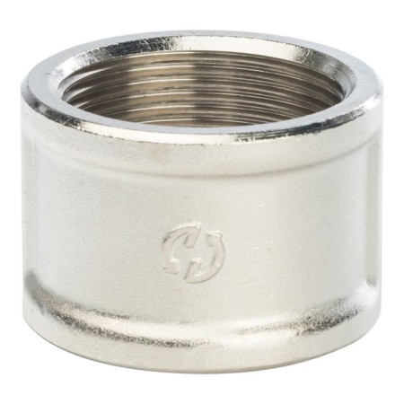 The coupling Stout SFT-0006-112112, 1 1/2 ", internal/internal thread, nickelled brass-1