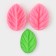 Mold "Cherry Leaf", silicone, 2 parts 7.5 × 5.5 cm, color mix