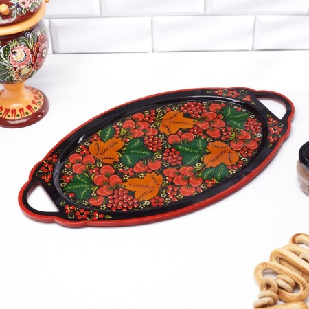 Tray "Kerzhensky", large, Khokhloma-4