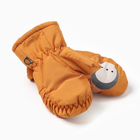 Baby mittens minku, brick color, 18 cm-1