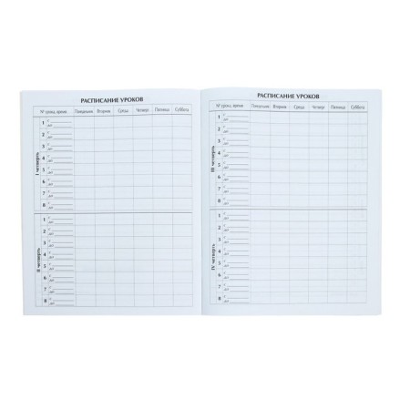 Universal diary for grades 1-11, Gossimvolika of Russia-4, soft cover, 40 sheets-4