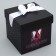 Gift folding box, packaging, “real man”, 15 x 15 x 15 cm